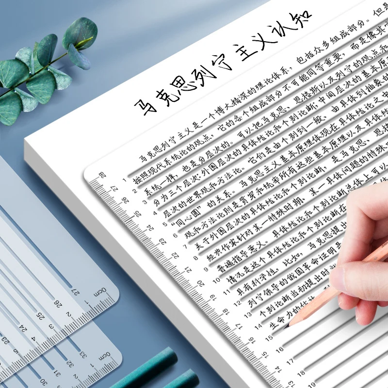 Transparent Ruler Template For Writing Straight Lines Transparent Ruler Writing Tool Geometric Template ruler set drawing ruler straight ruler plastic ruler