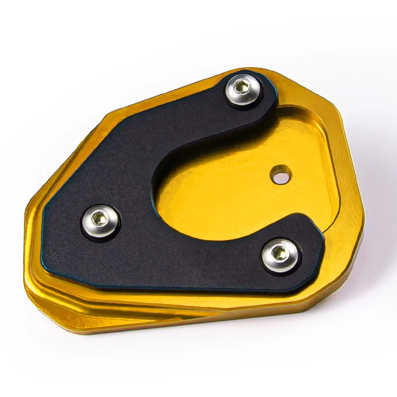 Enhanced Motorcycle Side Stand Extension Pad Bracket