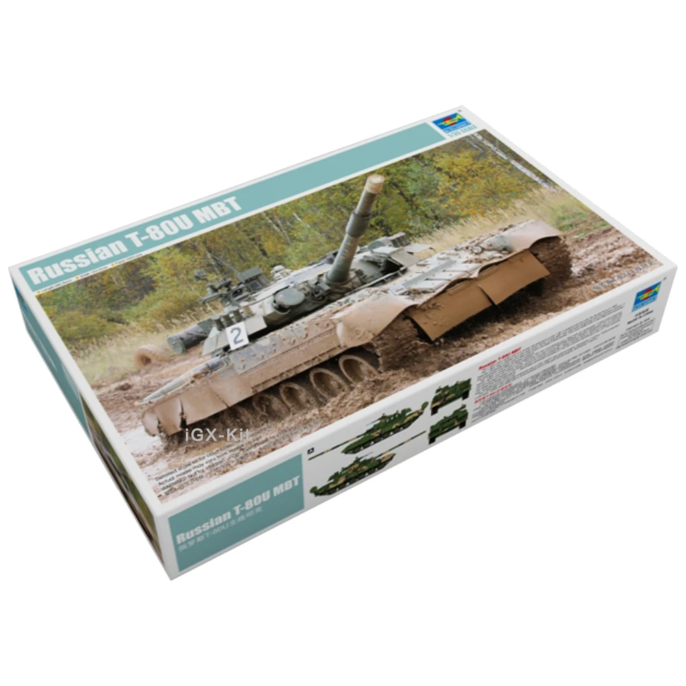 

Trumpeter 09525, 1/35, российский Танк T80 T-80U MBT, основной боевой танк, сборка ручной работы, пластиковый подарок, игрушка, набор для моделирования