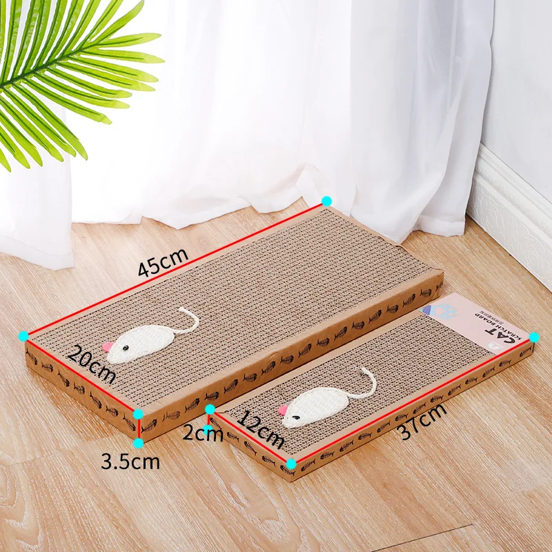 Title 2, Pet Cat Scratching Board Cat Cardboard Mat Scra...