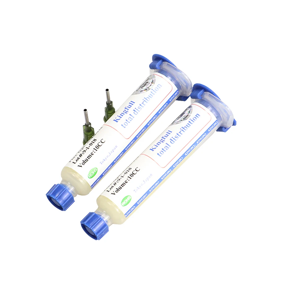 10pcs/20pcs KINGBO 오리지널 RMA-218 무 세척 BGA Reballing 솔더 볼 수리 솔더 납땜 고품질 플럭스 페이스트 10cc