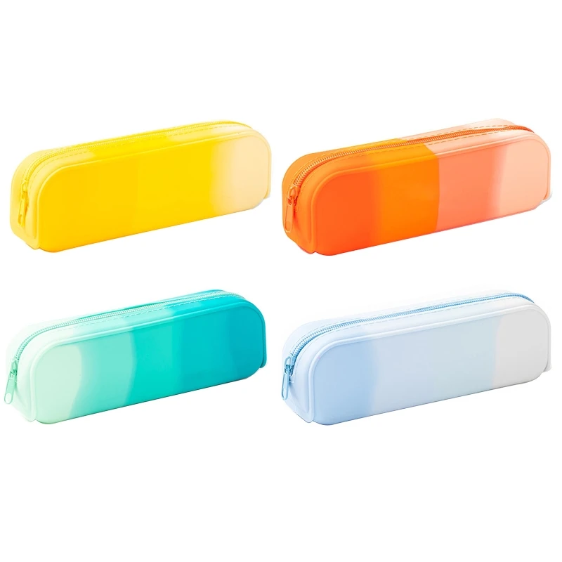 

Large Capacity Pen Bag Waterproof Silicone Pencil for CASE Waterproof Pencil Pouch Pen Box for Boy Girl Teen Student Sch