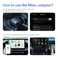 2025 2 IN 1 Wireless CarPlay Adapter and Android Auto Smart USB Adapter Plug and Play for Mazda Haval Kia Volvo Audi VW 6