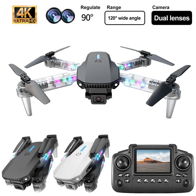 【新品】4K DOUBLE CAMERAドローン　バッテリー3個 ドローン ラジコン バッテリー3本つき 4Kカメラ 手のひらサイズ