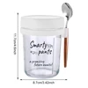 Overnight Oats Jars with Lid and Spoon Cereal Milk Fruit Salad Storage Container 12 Oz Glass Meal Prep Container 6