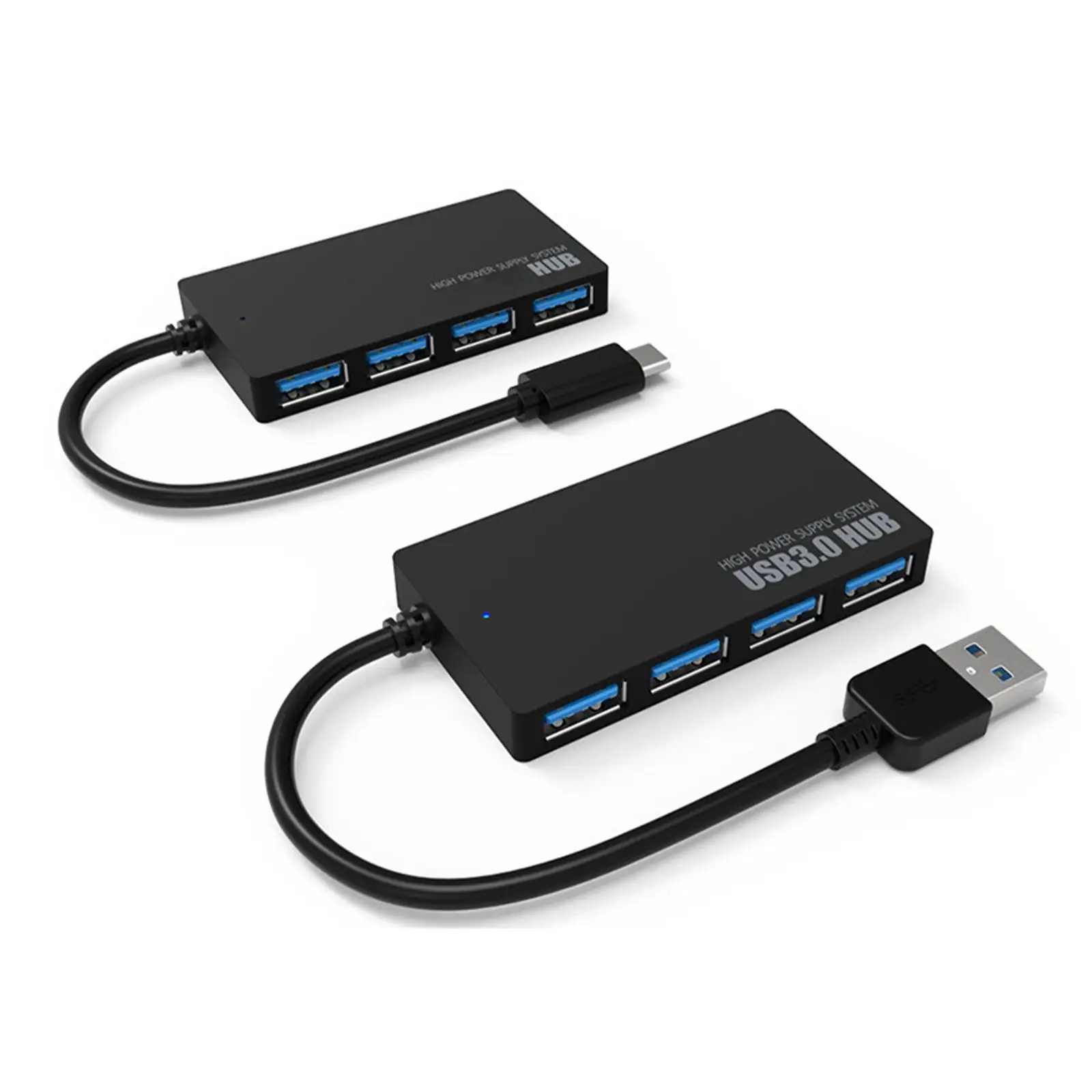 

USB HUB 4-IN-1 USB3.0 5Gbps High Speed Transfer USB Splitter USB/Type-c to USB OTG Adapter for Macbook Laptop Tablet Access K5N9