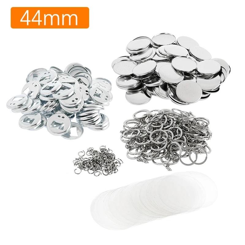 50pcs Blank Metal Button Making Supplies 44mm 58mm Badge Button