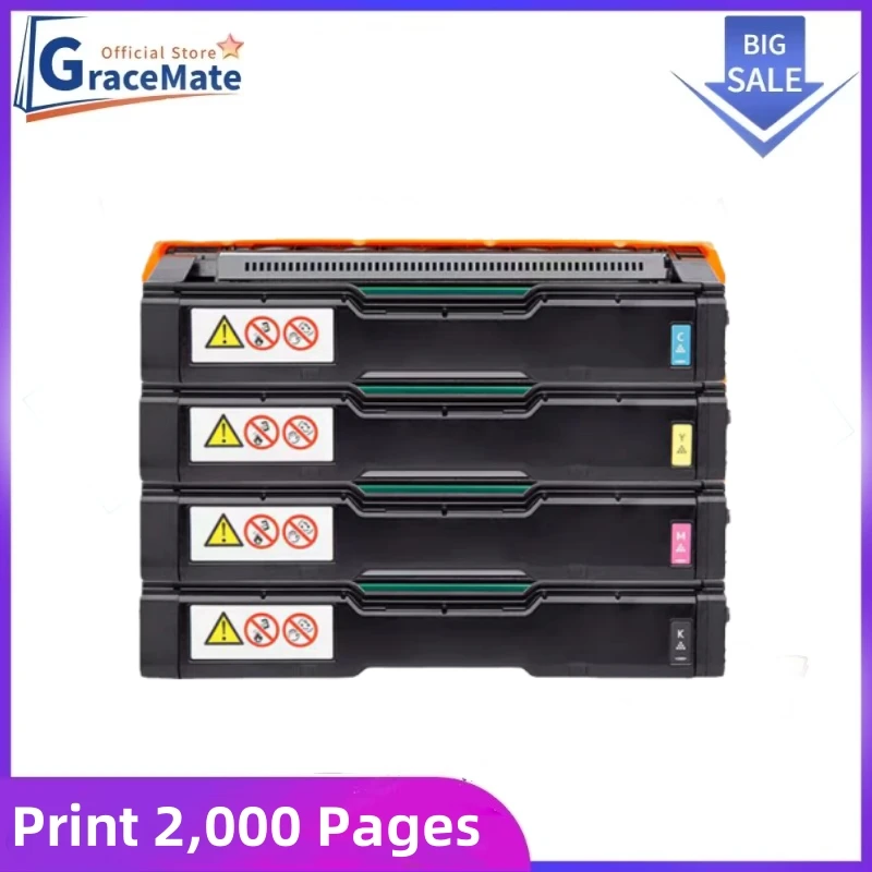 GraceMate 1PC MC250FWB Toner Cartridge For RICOH Aficio PC300w toner MC250FWB PC300W 2000Pages CMYK Color Toner