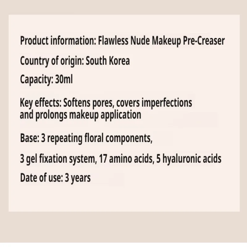 TFIT Makeup Face Base Primer Invisible Pore Light Oil-Free Skin Pore Cover Smooth Corrector Foundation Primer Korea Cosmetic makeup primer primer gel facial primer