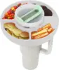 Silicone bowl for snacks with ASA: tray ring for portable snacks, comfortable and folding for easy food storage 5