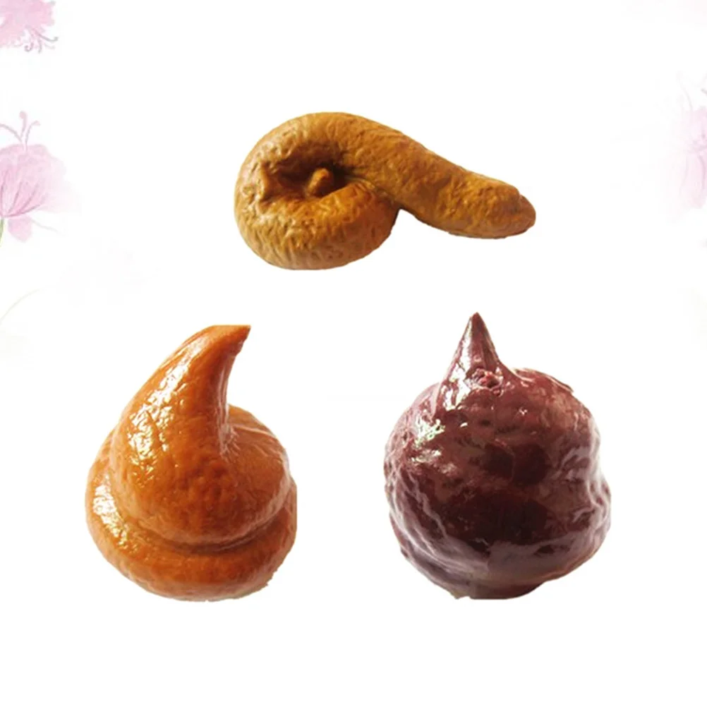 

3 шт., реалистичные игрушки-фальшивые какашки