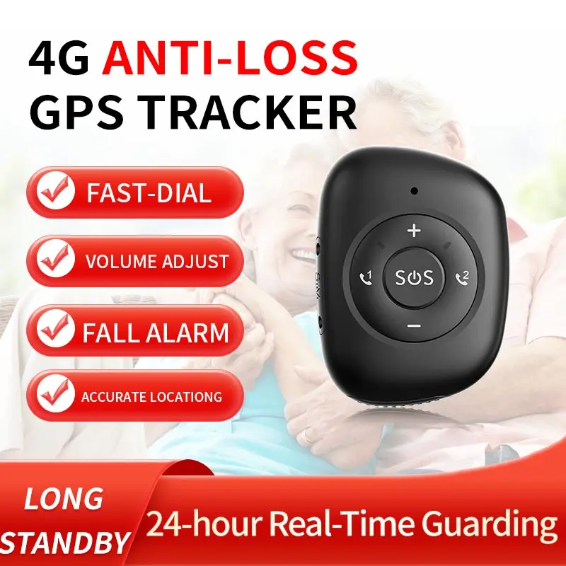 IP67 Waterproof 4G LTE 3G WCDMA GSM Elderly SOS Button Emergency Alarm GPS Tracker V50