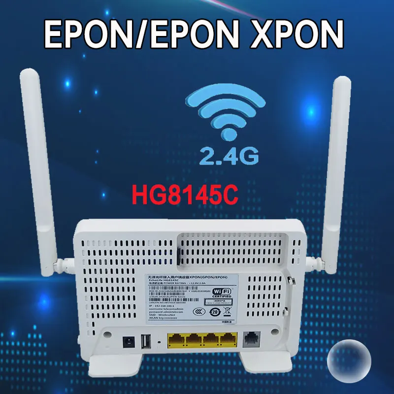 Терминал Sevenlayer GPON ONU EPON HG8145C XPON ONT с 1GE + 3FE + голосом + 2,4 G Wi-Fi