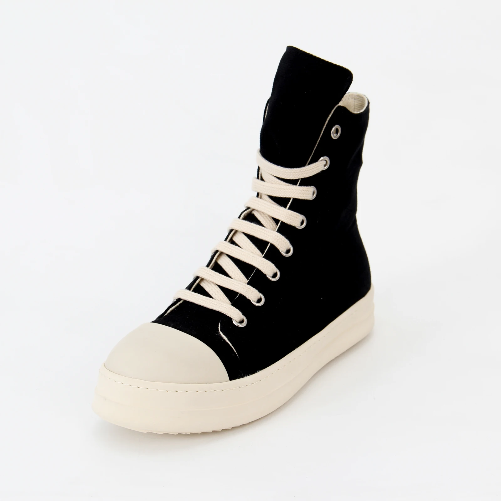

Rick Luxury Brand High Quality Original Canvas Shoes 2023 for Men Women High Top Designer Sneakers Casual Replica Ankle Shoes