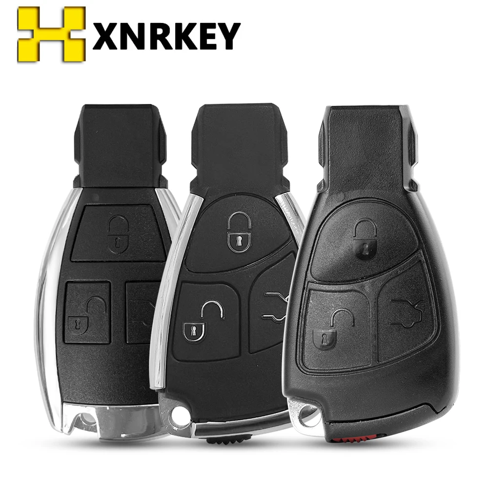 XNRKEY Remote Key Shell for Mercedes Benz A B C E Class W203 W204 W205 W210 W211 W212 W221 Car Remote Key Case Modified Card