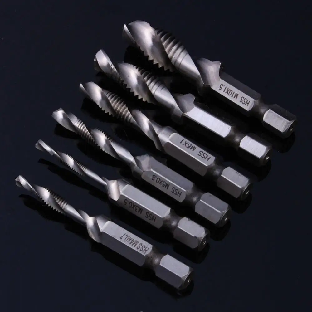 Drill Bit Set Metric 1/4 Inch Hex Shank M3-M10