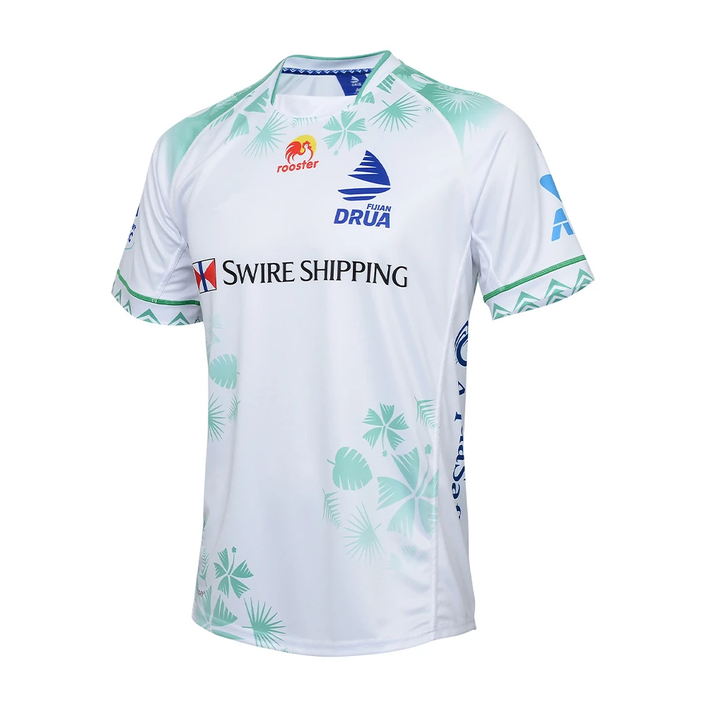 Camiseta de rugby Fiji Drua de nuevo estilo, camiseta de rugby Fiji local y visitante 2024, camiseta de entrenamiento, nombre y número personalizados