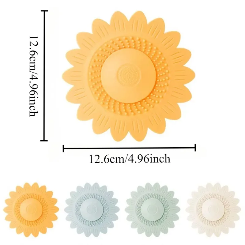 Sink Strainer Plug Stopper Kitchen Sewer Silicone Bathroom Floor Bathtub WaterFilter Shower Drain Hair Catcher Sink Strainer Kic 3