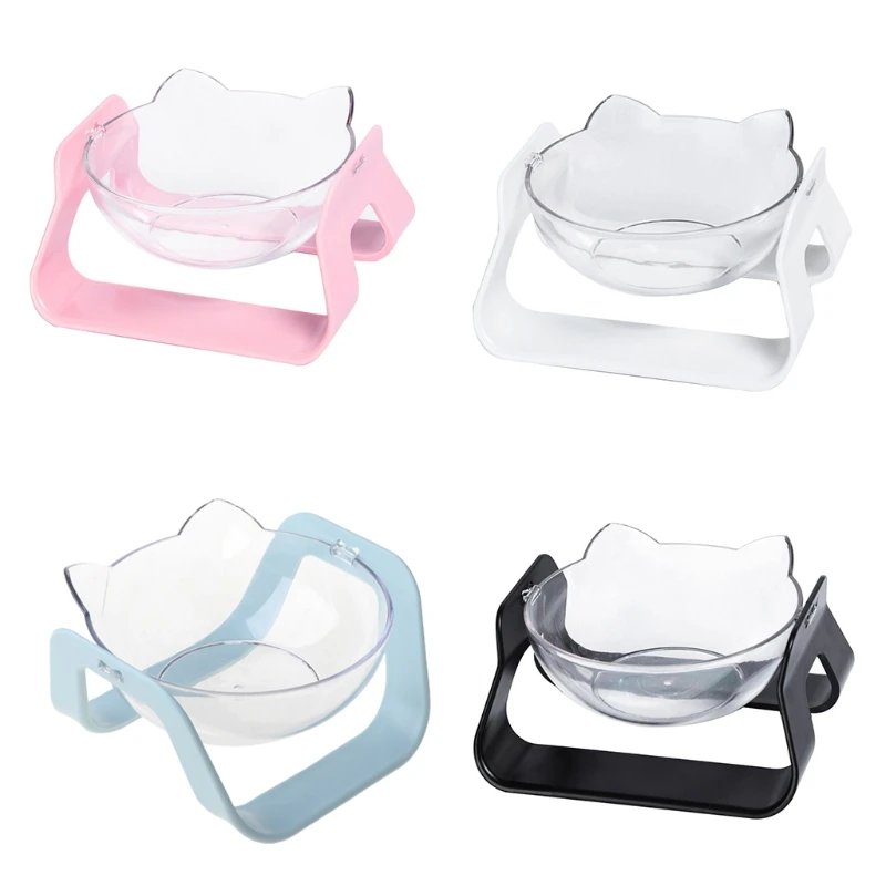 

Pet Dishes Bowls with Stand for Kitten Small Dogs Food & Water Bowl Tilted Elevated Bowl Protect Pet's Spine Drop Shipping