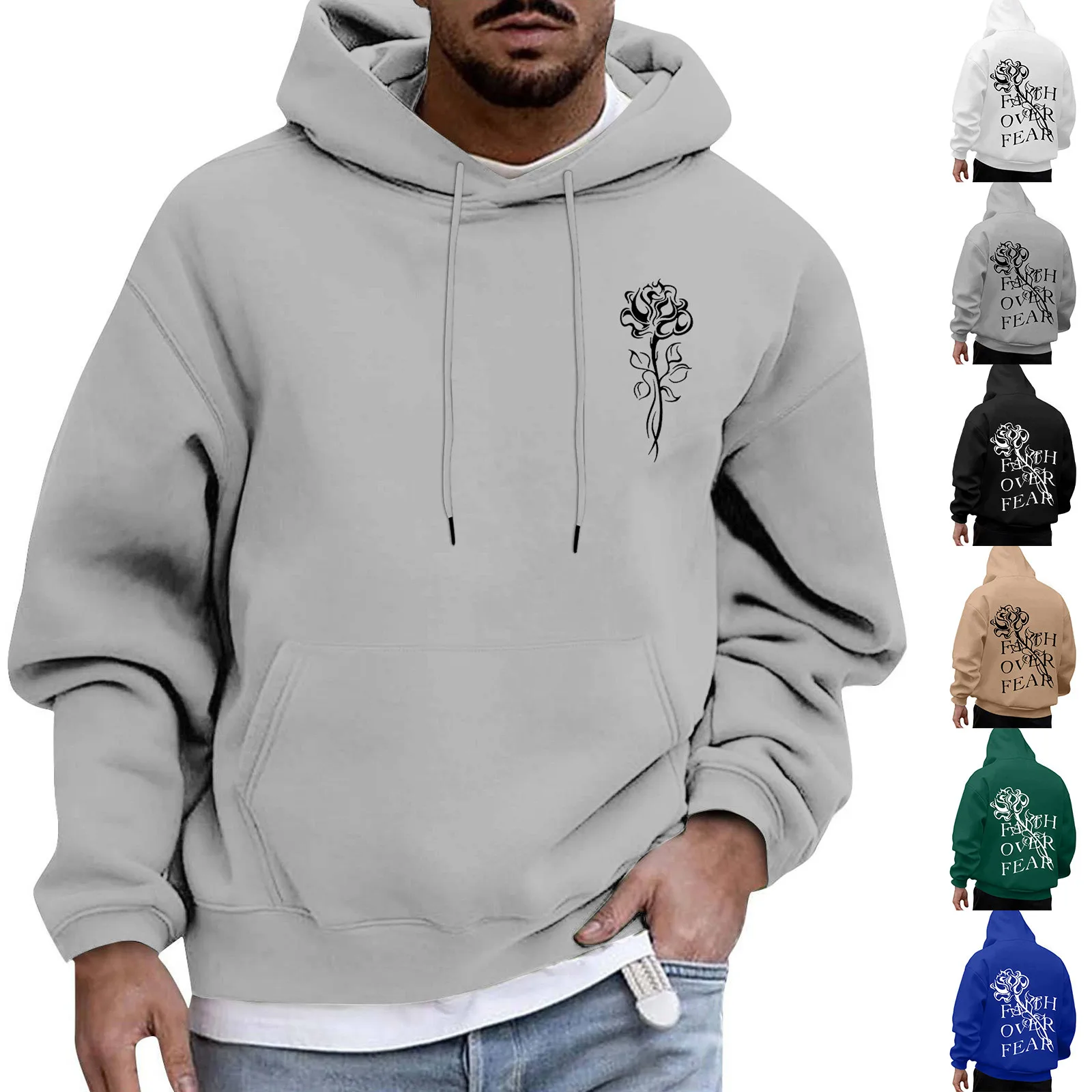 

2023 Spring Hoodie Men Oversize Sweatshirt Streetwear Casual Fashion Men's Clothing Korean Harajuku Loose Solid Pullover Hoodies