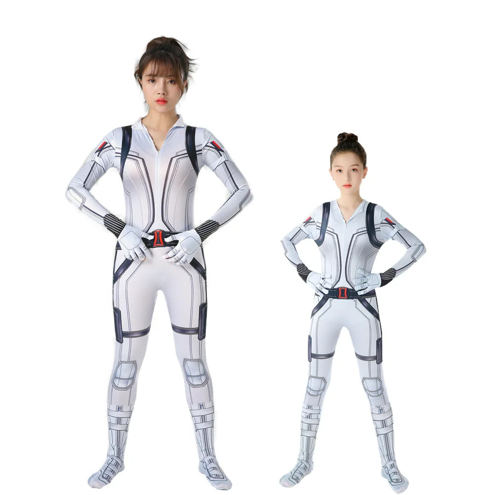 

Zentai Black Widow Cosplay Costume for Adults Halloween Costumes Kids Jumpsuits Anime Cosplay Costume Women Superhero Adults
