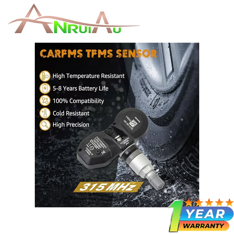 4-Pack Enhanced Tire Pressure Sensor TPMS Replacement