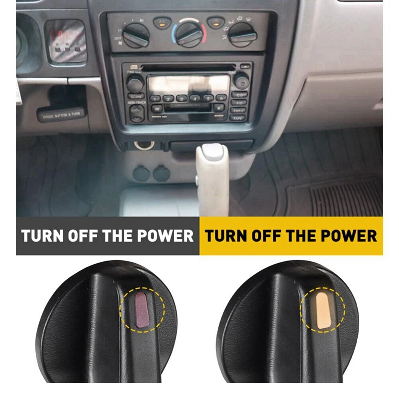 

3X Car Interior Switch Control A/C Knob Parts Accessories For Toyota Tacoma 1995-2004 55905-35310