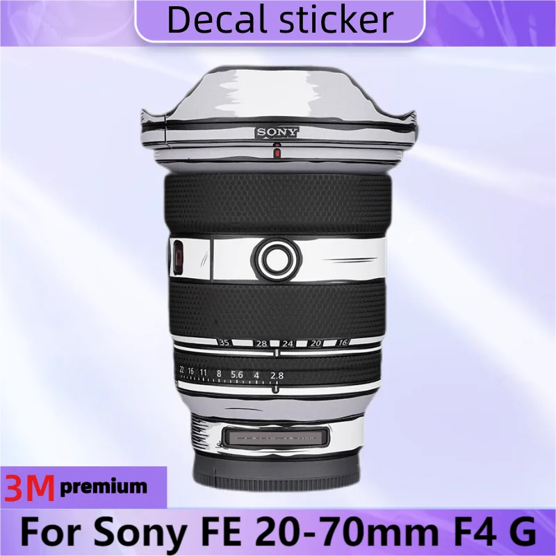 Decalcomania Stilizzata Per Sony Fe 20-70Mm F4 G Adesivo Per Obiettivo Della Fotocamera Pellicola Antigraffio In Vinile Fe20-70F4 20-70 F/4 F4G Sel207