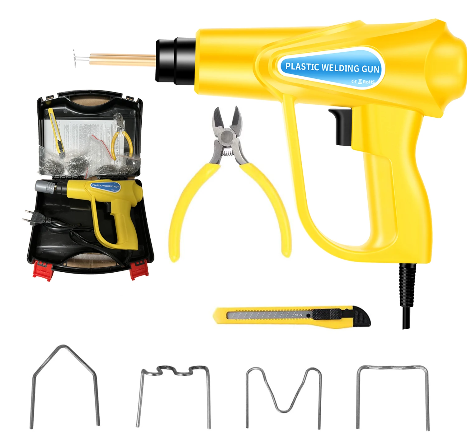 Hot Plastic Welder 70w Heat Gun Hot Stapler Plastic Welding Machine