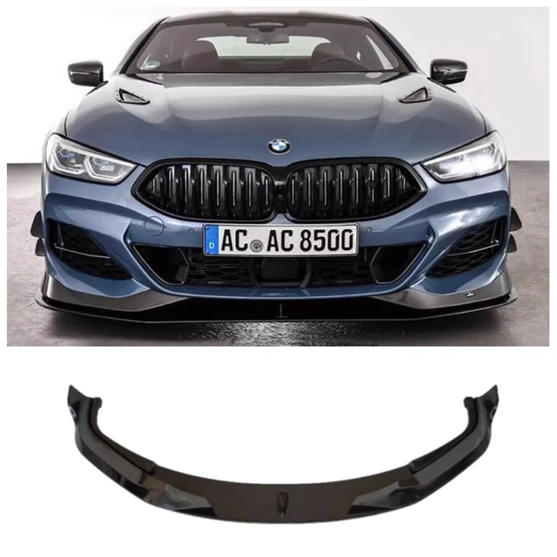 

For BMW G14 G15 G16 840i 850i M850i 2 Door/4 Door 2019-2023 High Quality ABS Black Car Bumper Front Lip Diffuser Spoiler Cover