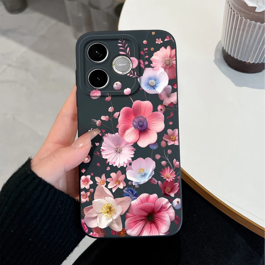 Luxury Bow Print Soft Silicone Anti-Drop Case - Lightweight & Smooth Finish