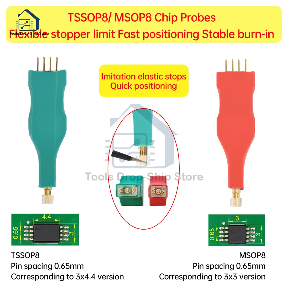TSSOP8/MSOP8 Microchip Spring Needle Burn Read Write Test Probe