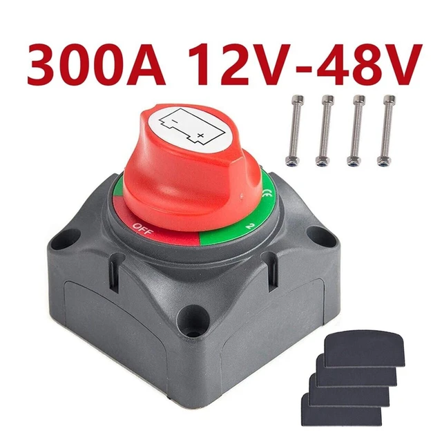 Auto Batterie Trenn schalter 12V 24V Marine 200a 300a Doppel batterie  Massen schalter 3 Position Abschalt schalter Auto Boot - AliExpress