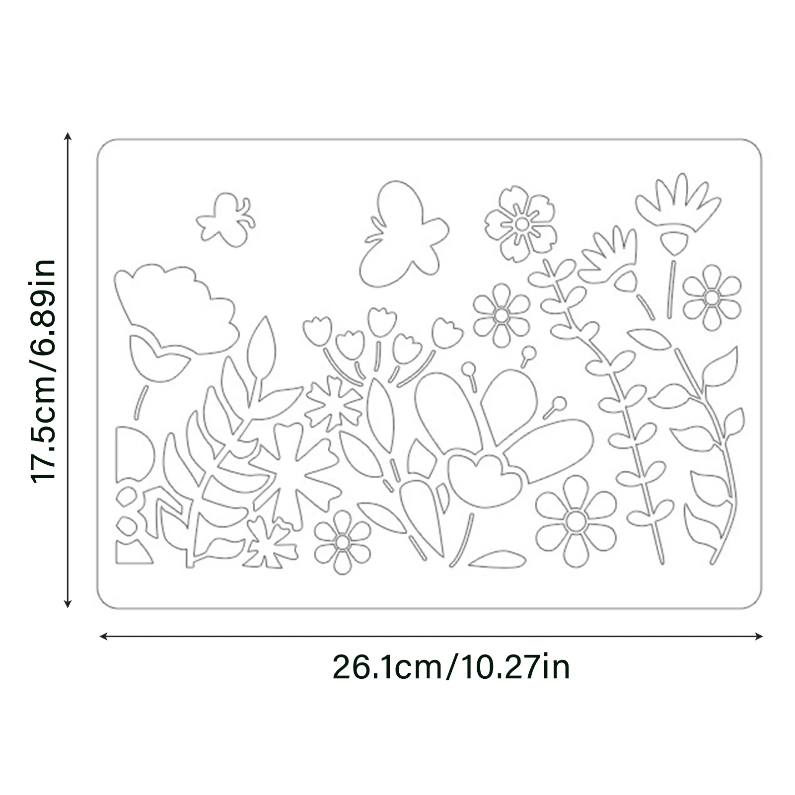8PCS DIY 식물 빠른 드로잉 스텐실 아트 템플릿 아트 그래피티 스텐실 벽 캔버스 홈 데코 페인팅용