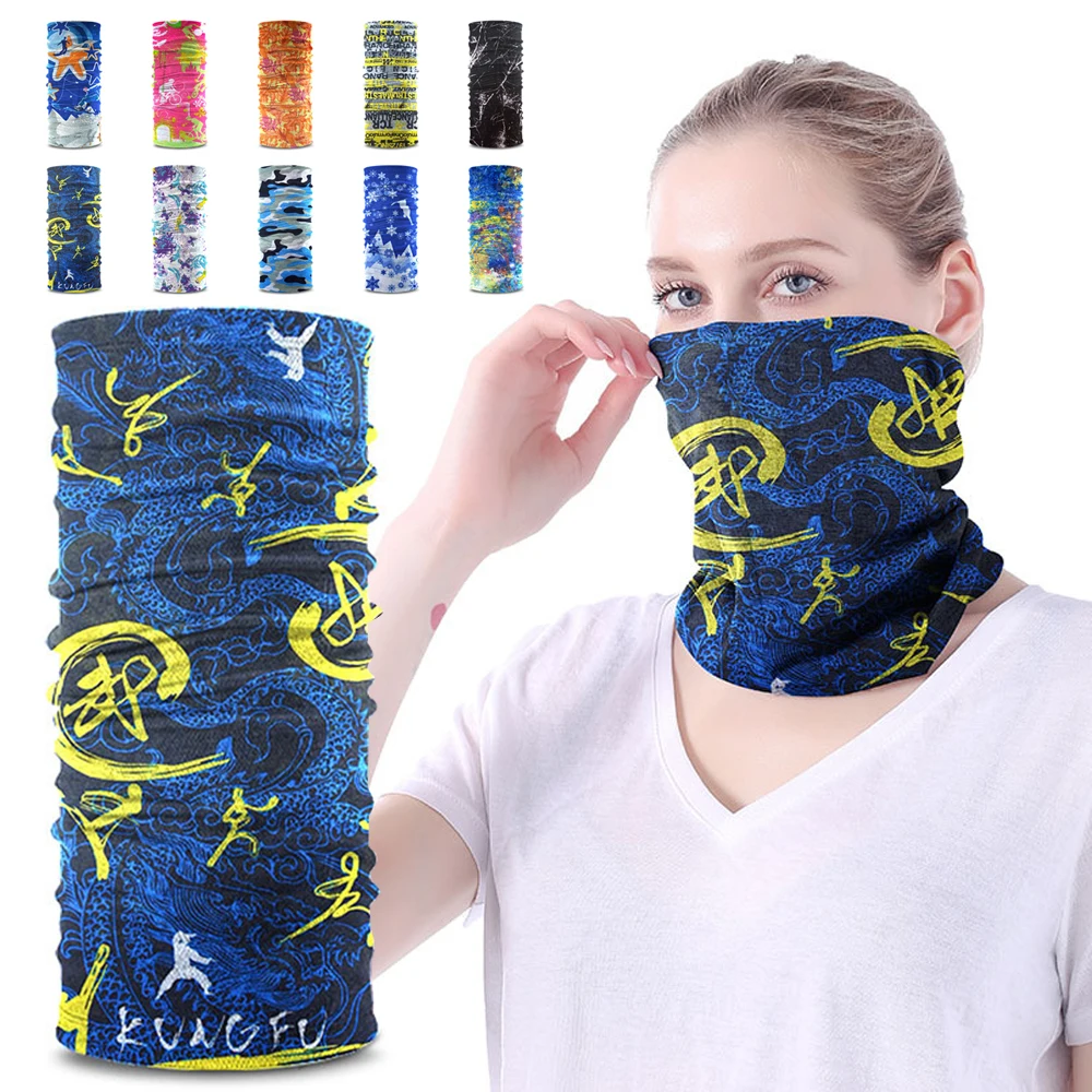 Bandana Headband Multifunctional UV Protection Magic Scarf Neck Warmer Tube Outdoor Fishing Hiking Cycling Face Head Wrap Cover 3