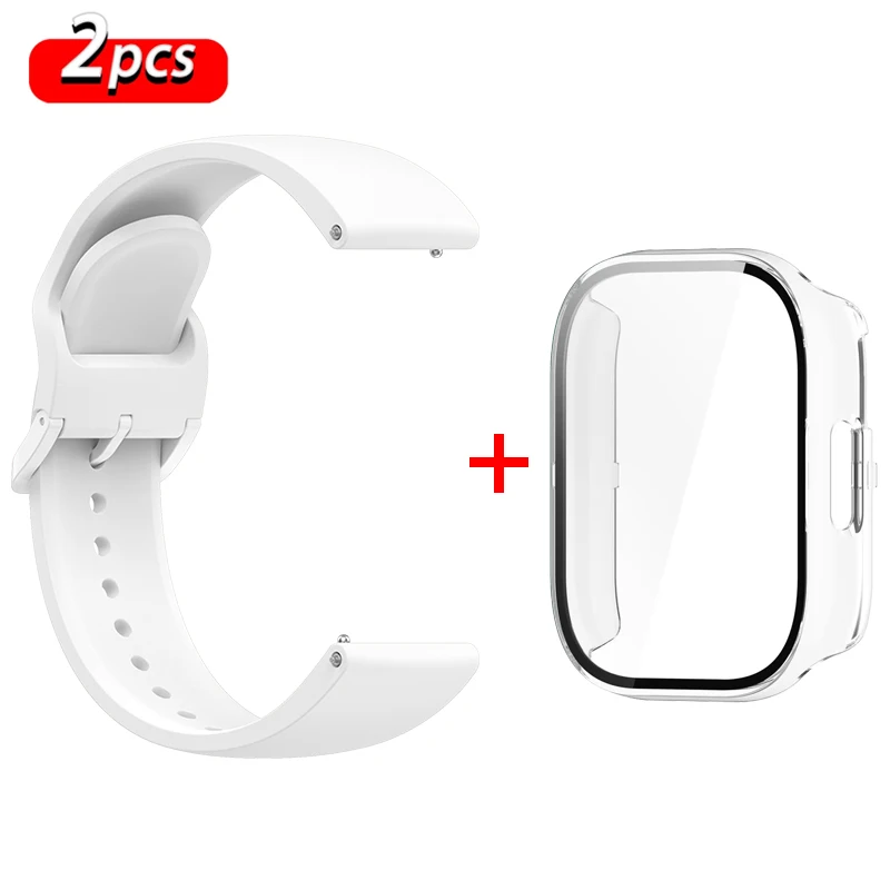 Premium Silicone Wristband and Protective Case for Smartwatch - Durable and Stylish Accessories