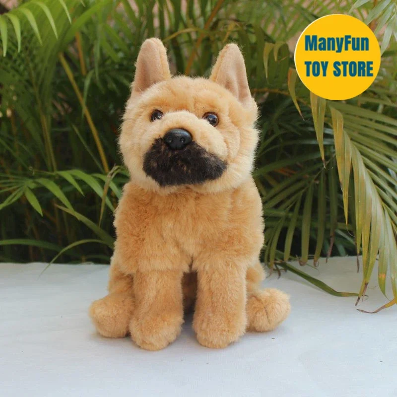 Realistic German Shepherd Dog High Fidelity Anime Cute Plushie Wolfhound Plush Toys Lifelike Animals Simulation Stuffed Doll 3