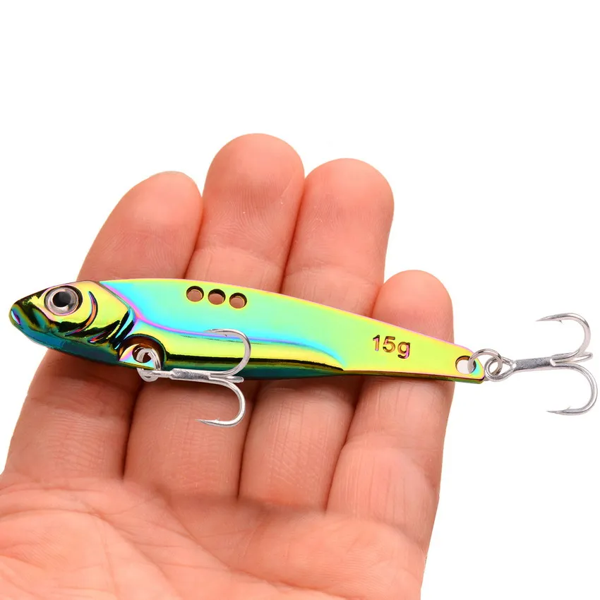 3pcs VIB Fishing Lures 25g-7g Artificial Blade Metal Sinking