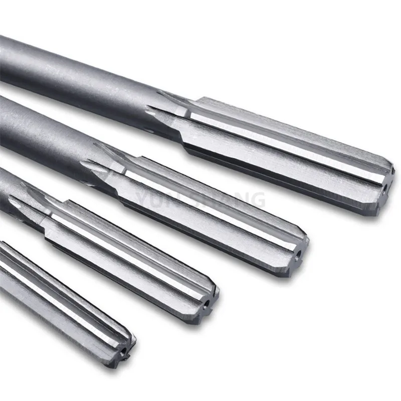 Hand Reamer HSS Reamer Steel Reamer Tools Cobalt Reamer Carbide Reamer Tube Reamer Reamer H7 Machine Straight Shank 6-Flutes HSS Chuck Engineering Milling Cutter Tool