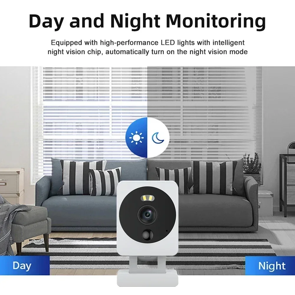 Tuya Smart Life WiFi Camera 5MP HD Motion Detection Color Night Vision Wireless CCTV Surveillance Camera Tuya APP 6