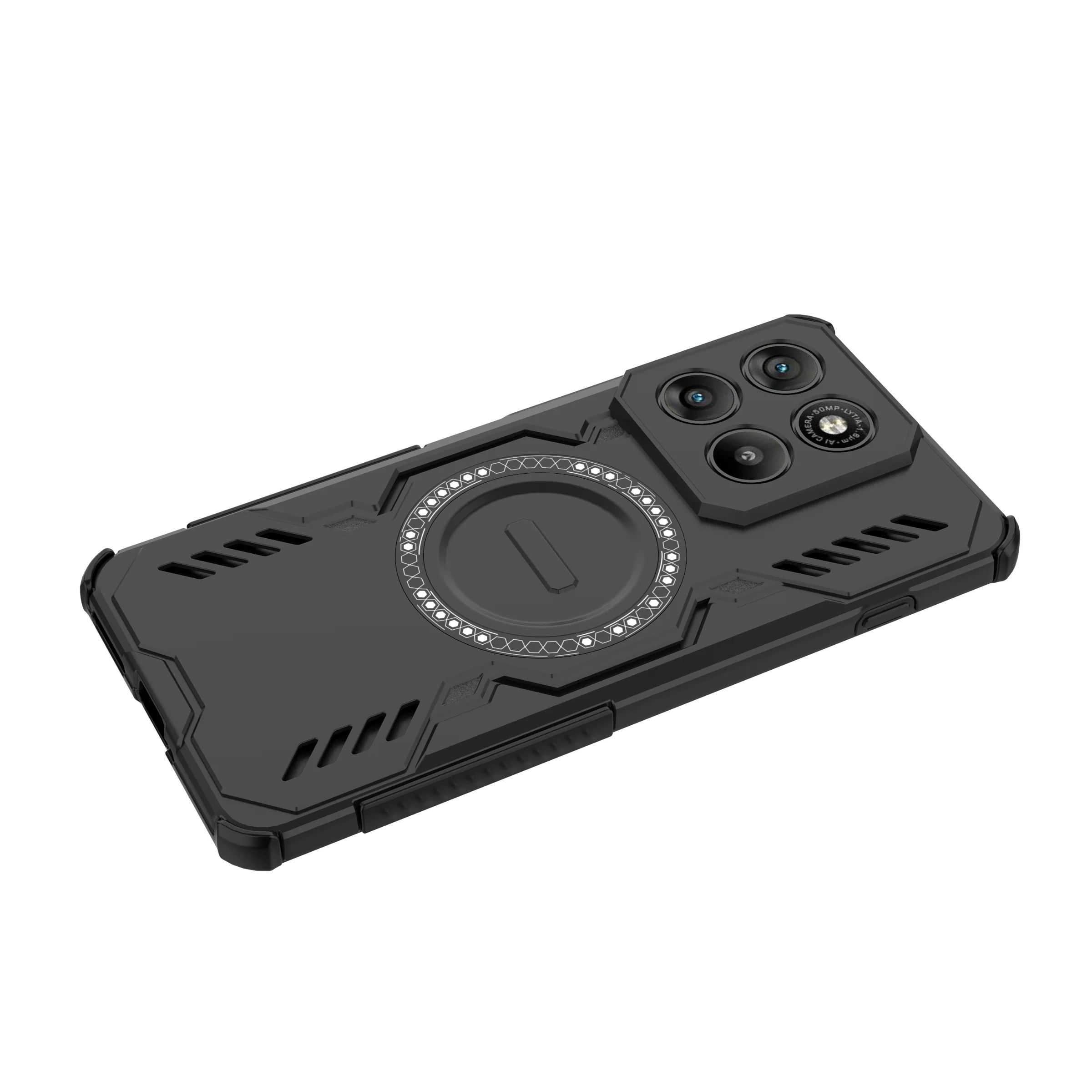 Armor Case with MagSafe-Compatible Magnetic Wireless Charging - Shockproof Hard Plastic Cover