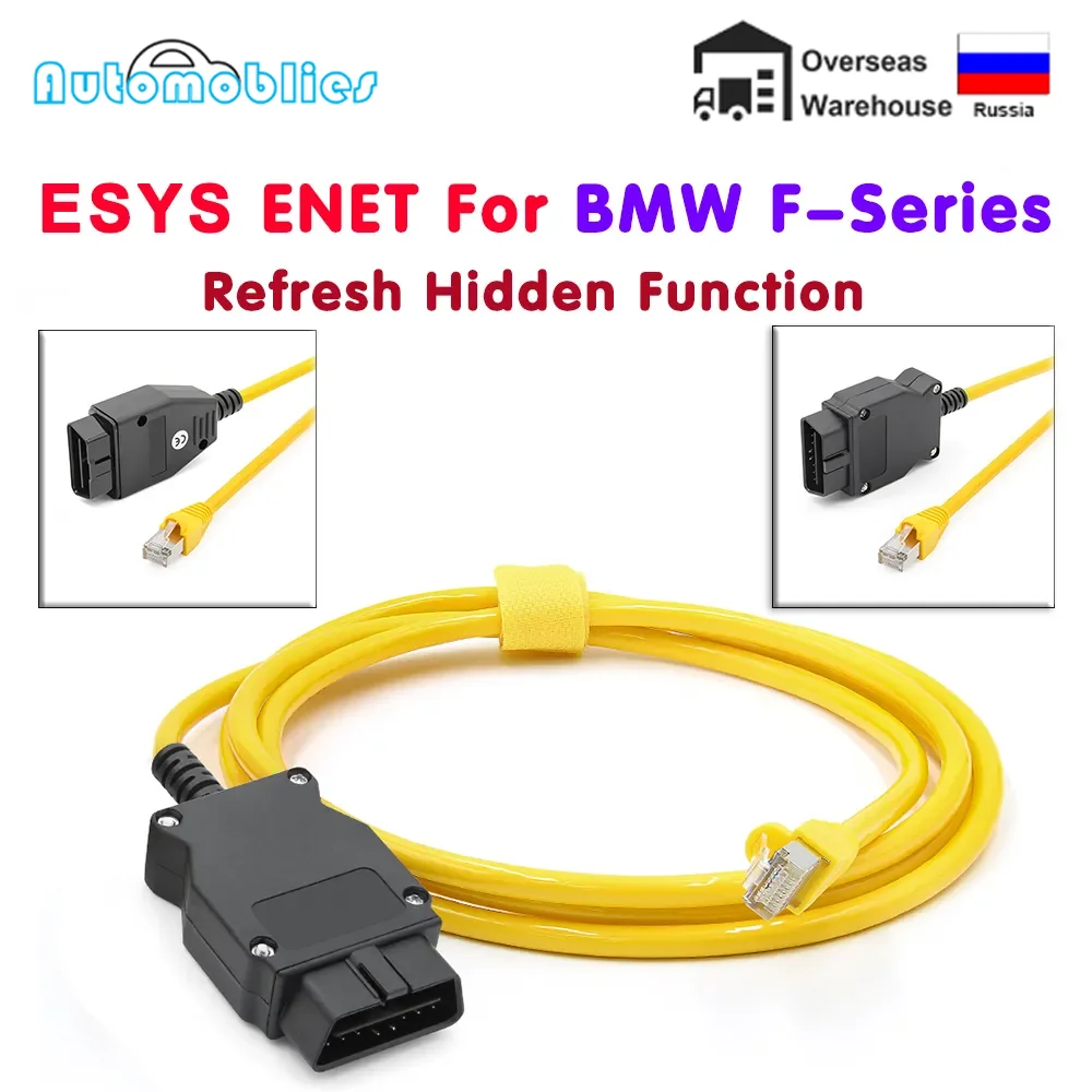 ESYS ENET Cable For BMW F-serie Refresh Hidden Data E-SYS ICOM Coding ECU  Programmer OBD OBD2 Scanner Car Diagnostic Auto Tool - AliExpress