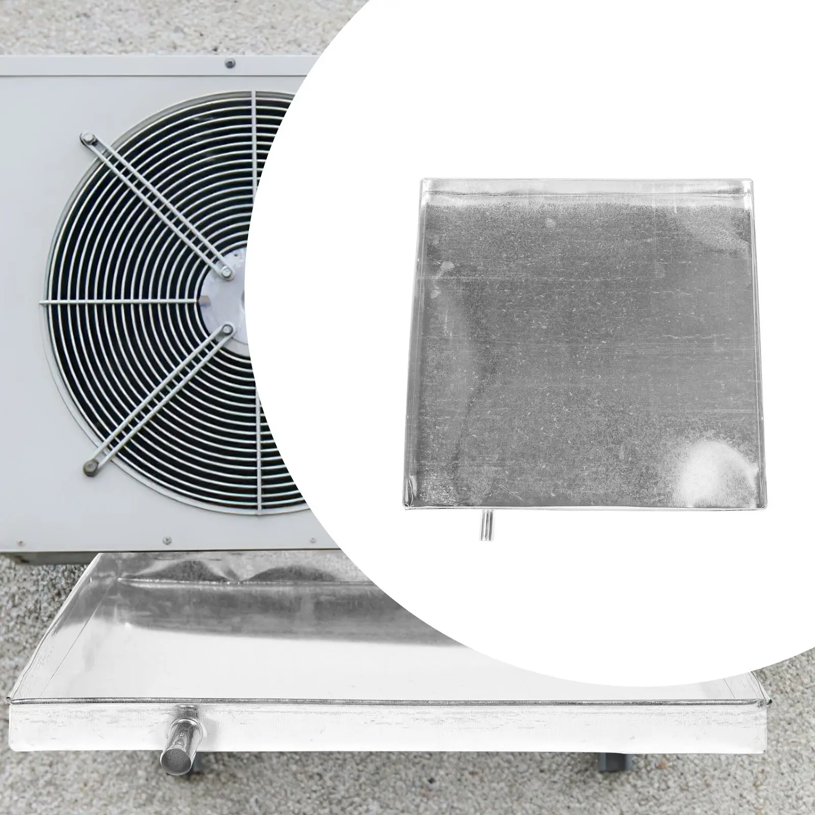 Air Conditioner Drain Pan Portable Air Conditioning Drainage Drip Tray Conditioner Drain storage Tray durable metal AC Drain Pan 3