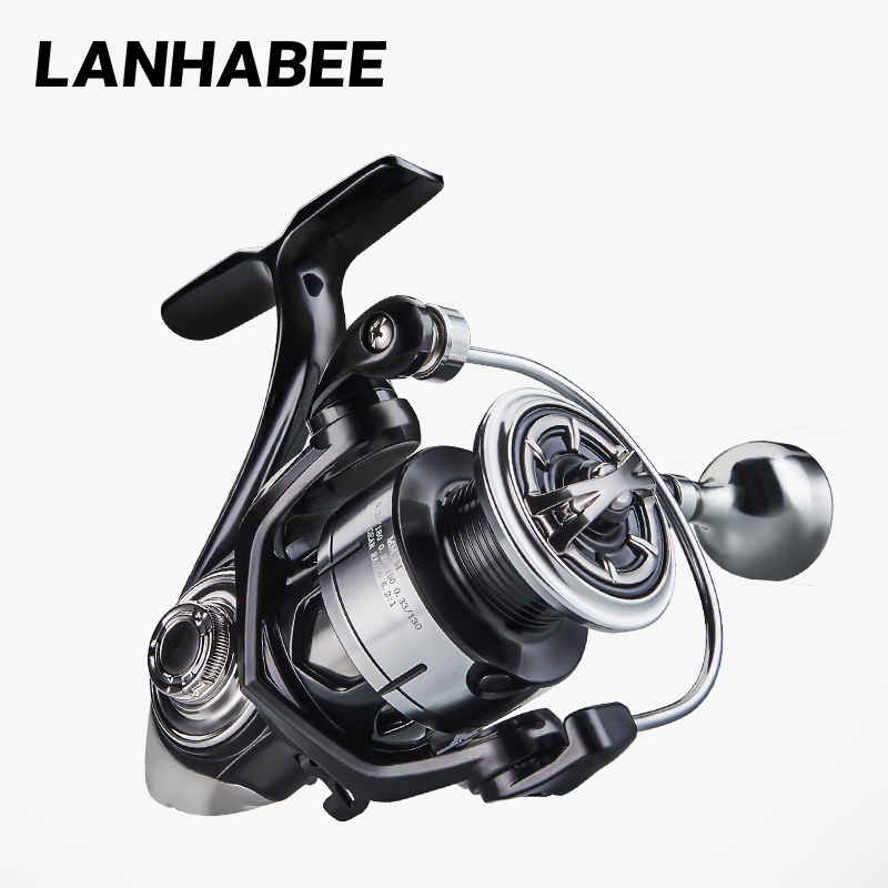  LANHABEE Spinning Reel Freshwater Fishing Reel Max Drag 15kg 5.2:1All Metal Sealed Waterproof Spool For Lake River stream 