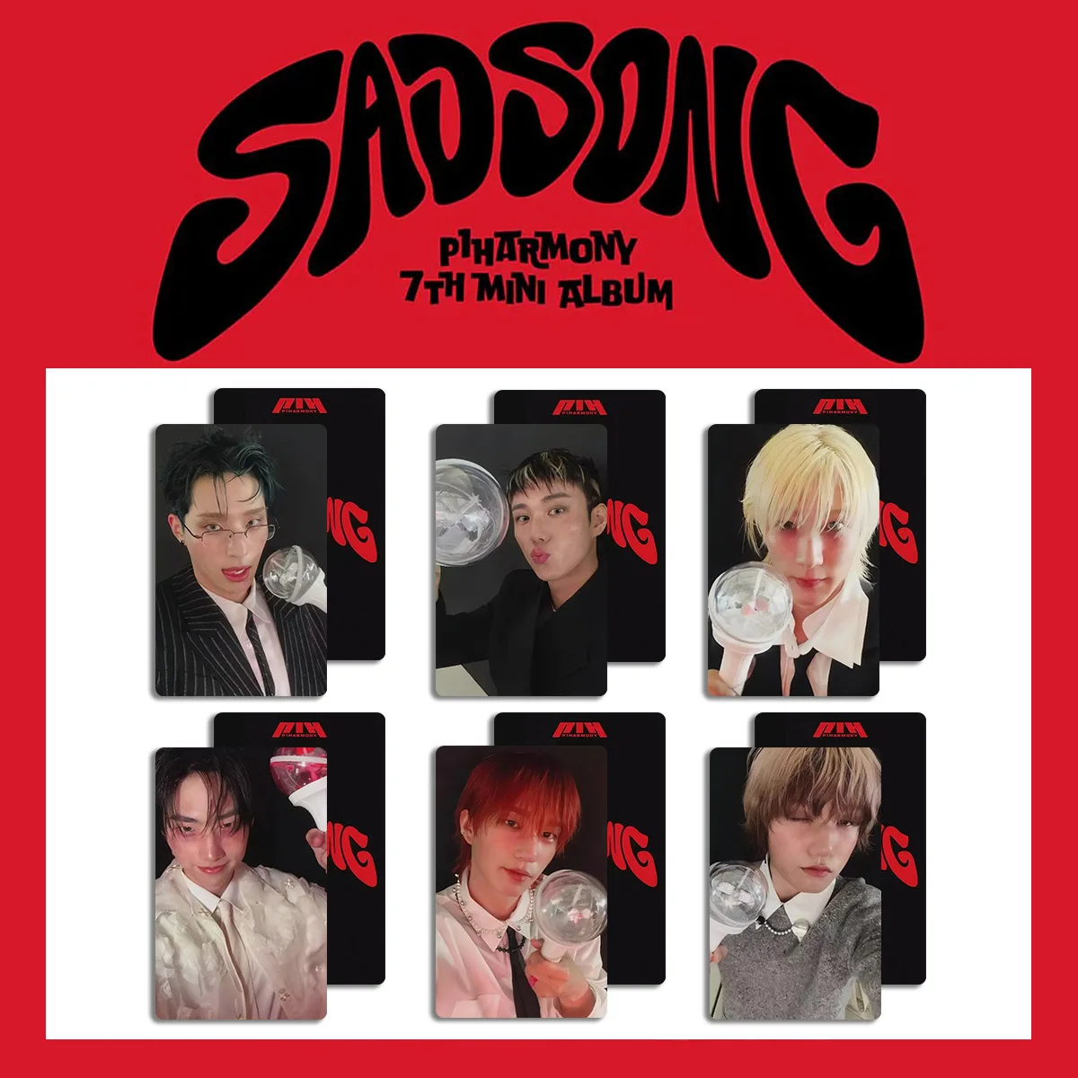 6/24Pcs/Set Kpop P1Harmony SAD SONG Album Photocards THEO SOUL