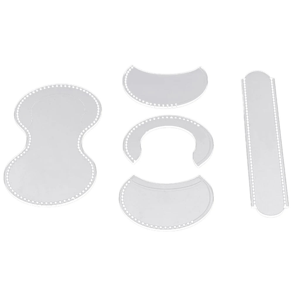 

Кожа 1 набор акриловый Высококачественный акриловый стойкий Трафаретный кошелек с узором винтажные универсальные приложения