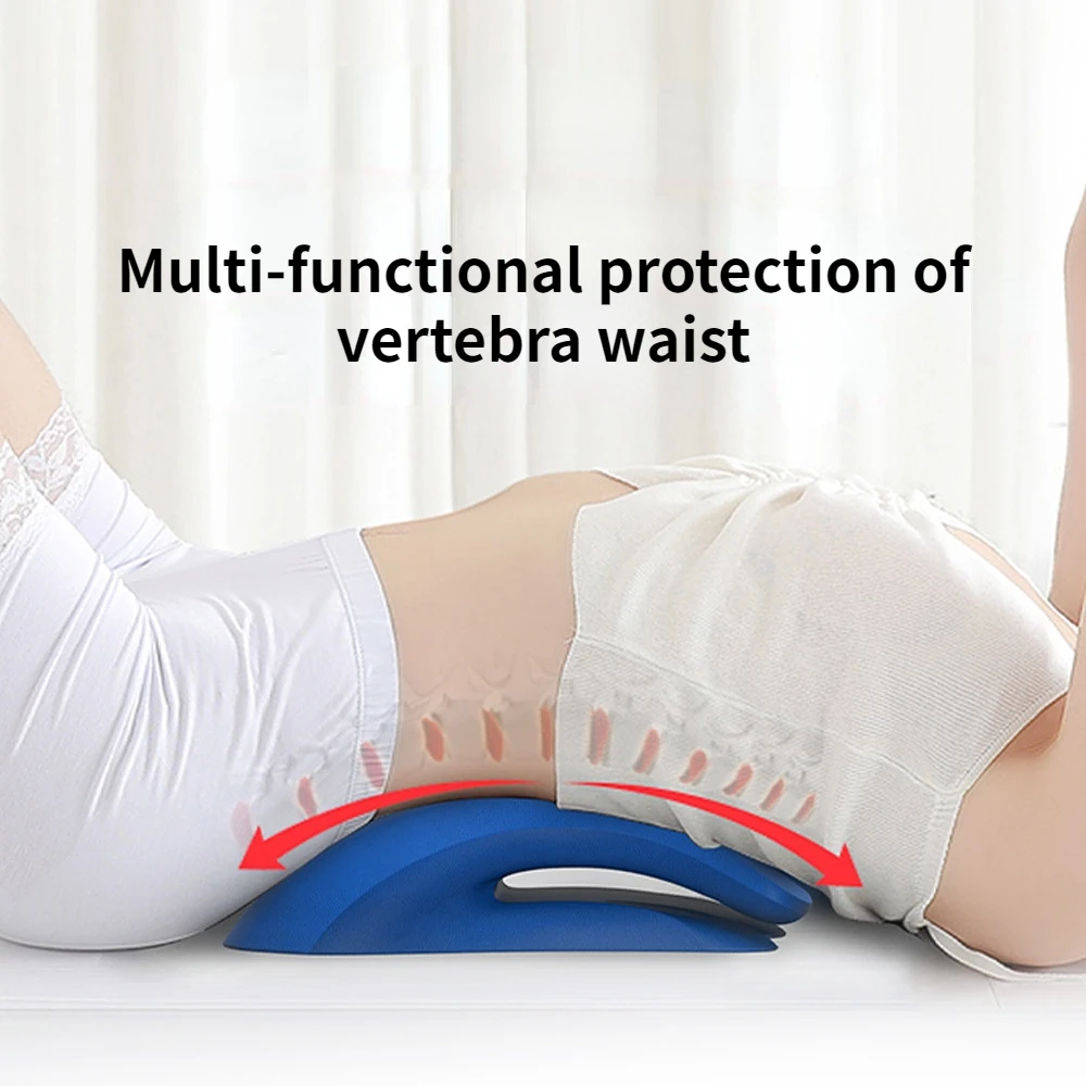 

Hot Sale PU Traction Lumbar Stretch Pillow Adult Lumbar Traction Pillow Home Massage Pillow Spine Lumbar Pillow
