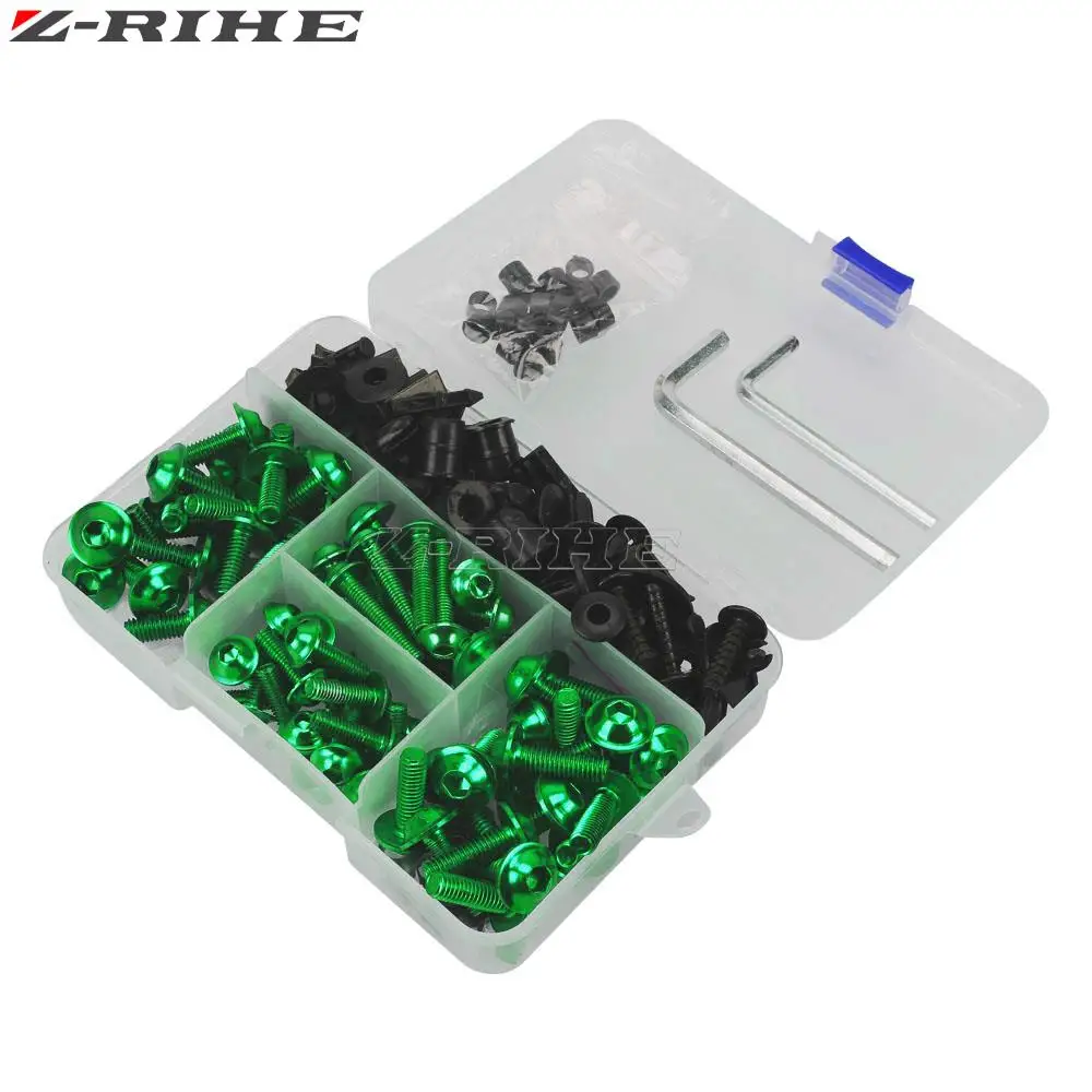 2005-2006 Kawasaki ZX-6R Complete Fairing Bolt Kit Body Screws