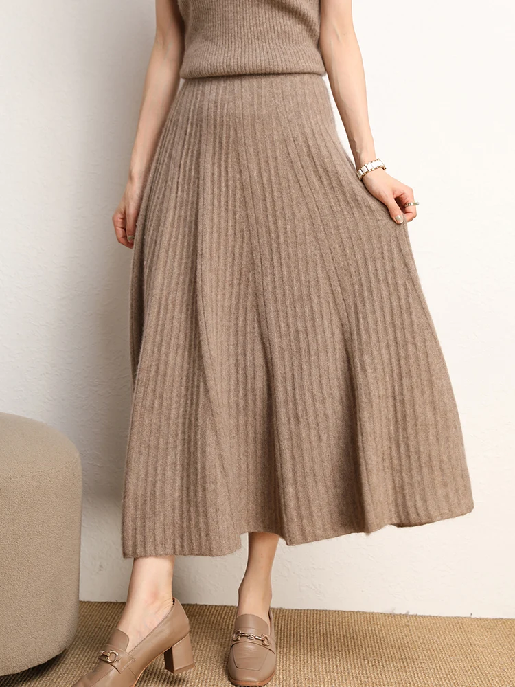 Cashmere skirt color