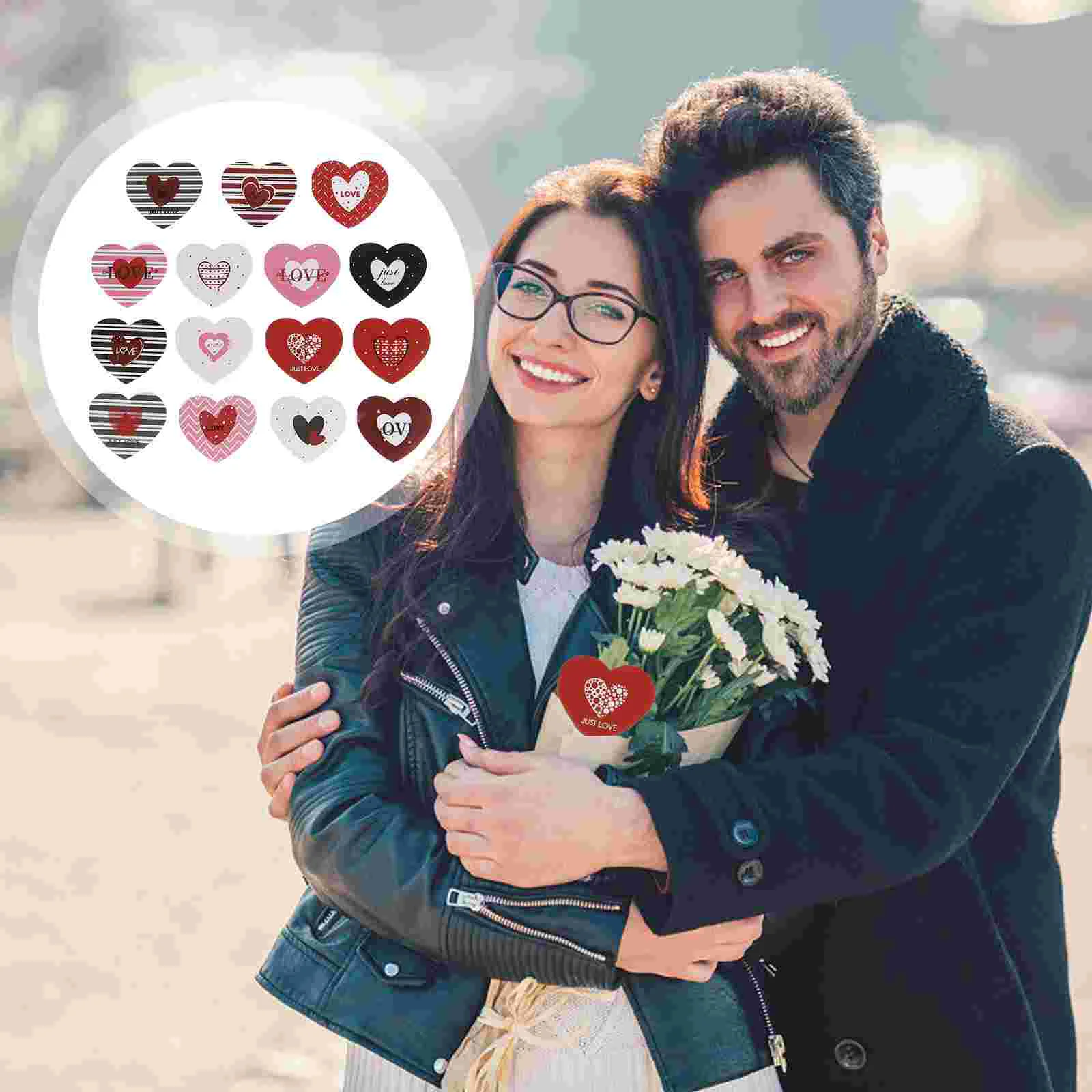 

120 Pcs Heart Shaped Greeting Card Valentine's Day Message Cards Paper Festival